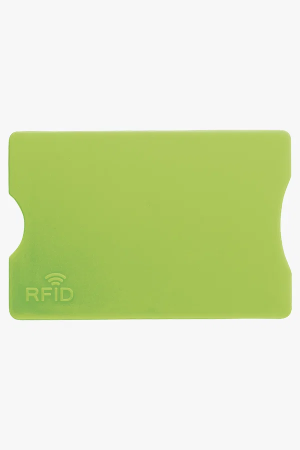 C63s Plastic Card Holder with RFID Protection — Light Green