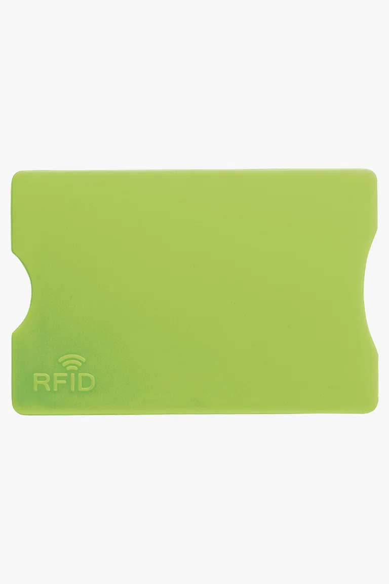 C63s Plastic Card Holder with RFID Protection — Light Green