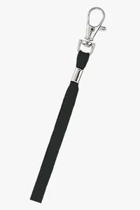 C63s Woven Clip Lanyard — Black