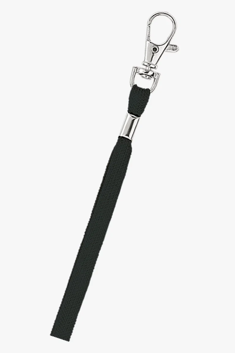 C63s Woven Clip Lanyard — Black