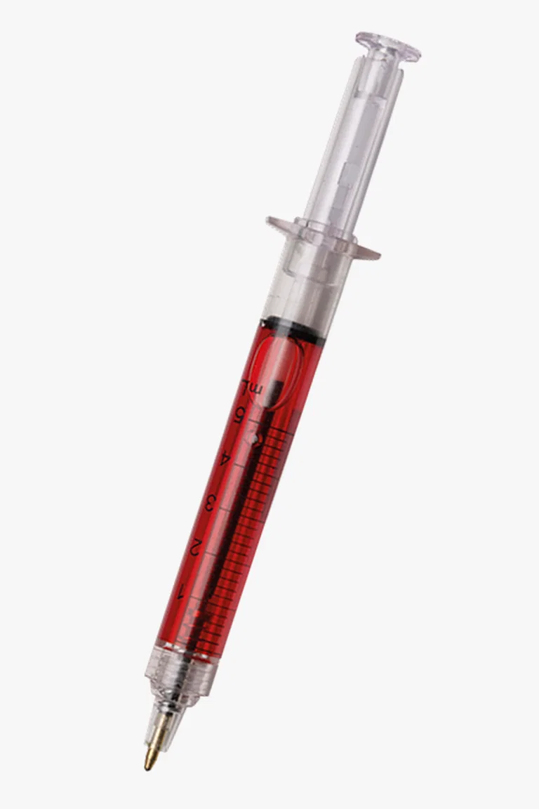 C63s Syringe Design Ballpoint Pen — Red