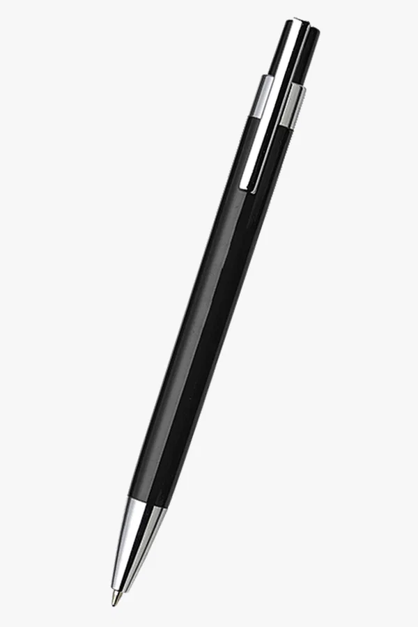 C63s Coloured Barrel Click Pen — Black