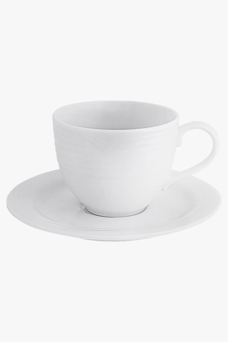 C63s Arctic White Tea Cup and Saucer 240ml — White