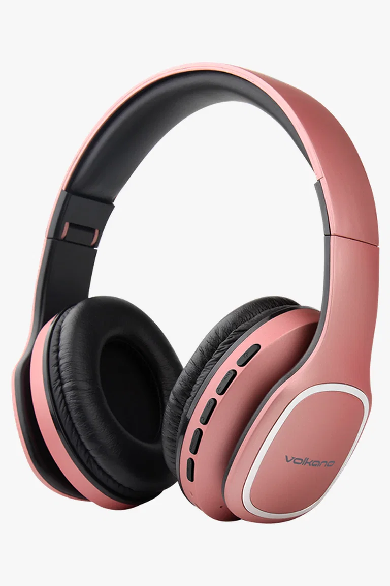C63s Volkano Phonic Series Wireless Bluetooth Headphones — Rose Gold