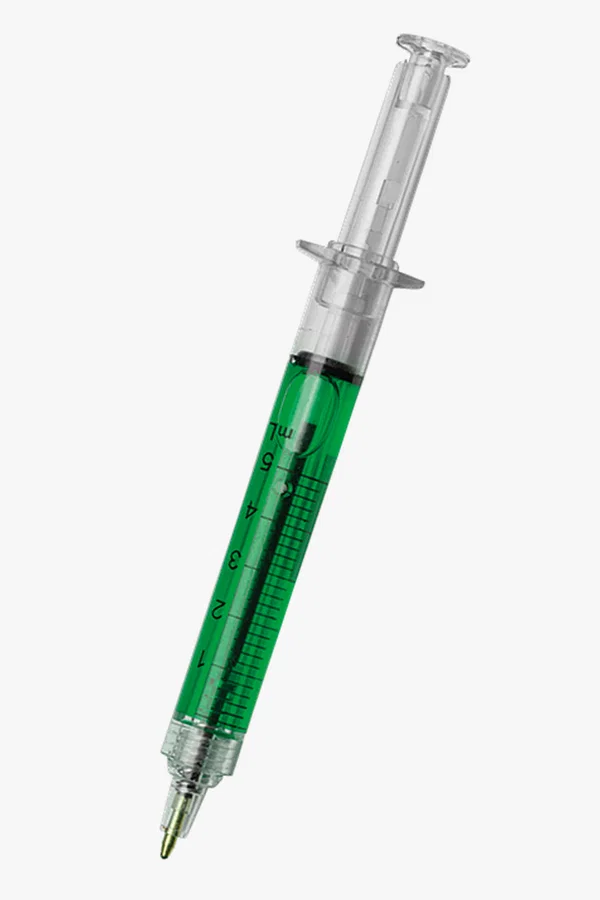 C63s Syringe Design Ballpoint Pen — Pale Green