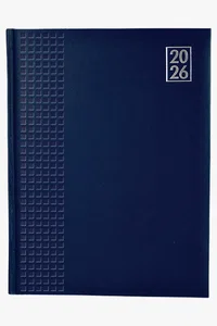 C63s 2026 Embossed Square A4 Diary — Navy