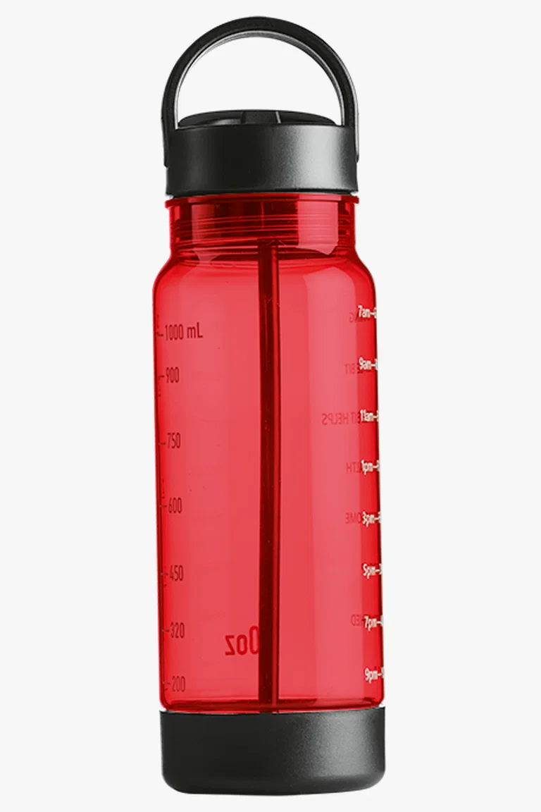 C63s 1L Torrent Water Bottle With Straw — Red
