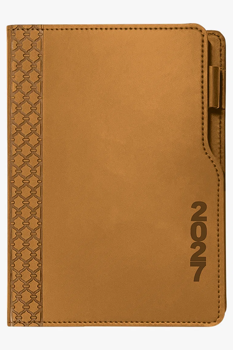 C63s 2027 Executive Cut Away A4 Diary — Khaki