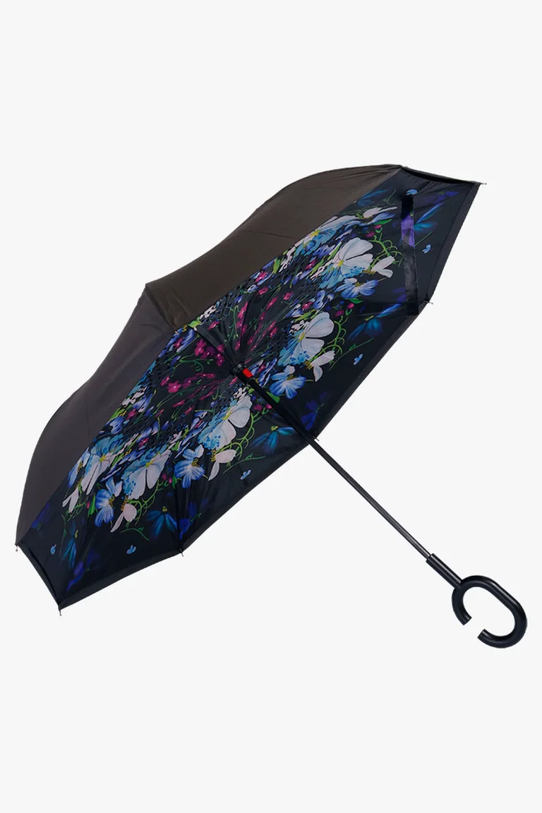 C63s Printed Reversible Umbrella — Multicolour