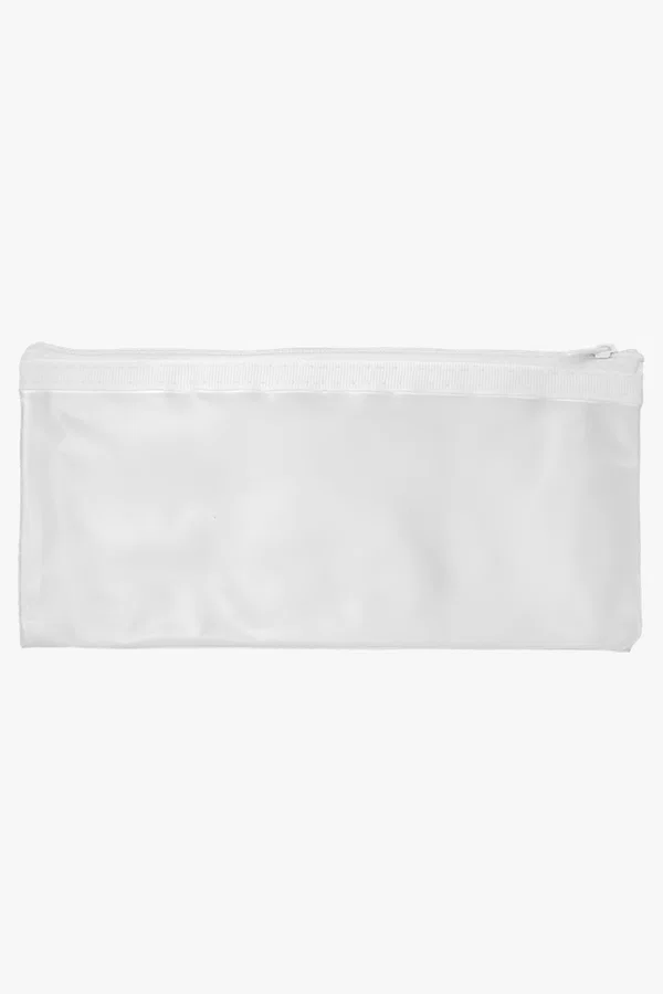C63s Pvc Pencil Case — White