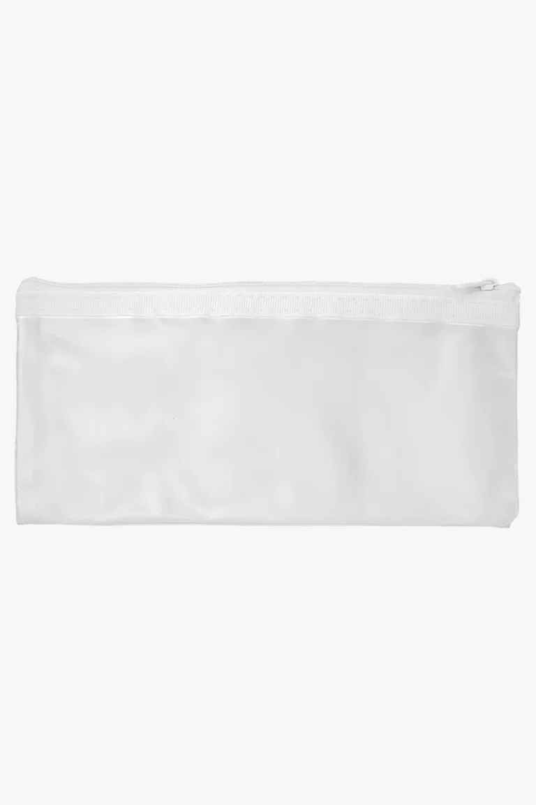 C63s Pvc Pencil Case — White