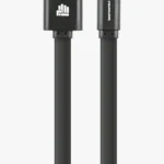 C63s IND 1.2m Flat Lightning Charger Cable — Black