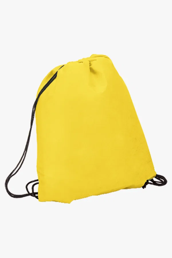 C63s Drawstring Bag Non-Woven — Yellow