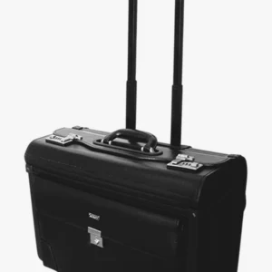 C63s Tosca Laptop Pilot Case With Wheels — Black