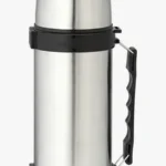 C63s 1l Stainless Steel Travel Flask with Carry Handle — Silver