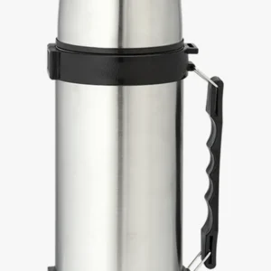 C63s 1l Stainless Steel Travel Flask with Carry Handle — Silver