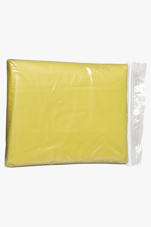 C63s Translucent PVC Poncho — Yellow