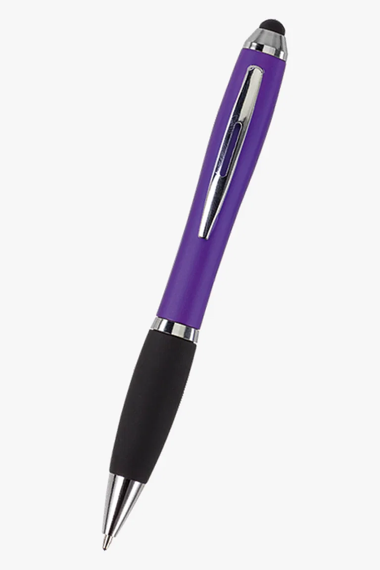 C63s Ballpoint with Rubber Grip and Stylus — Purple