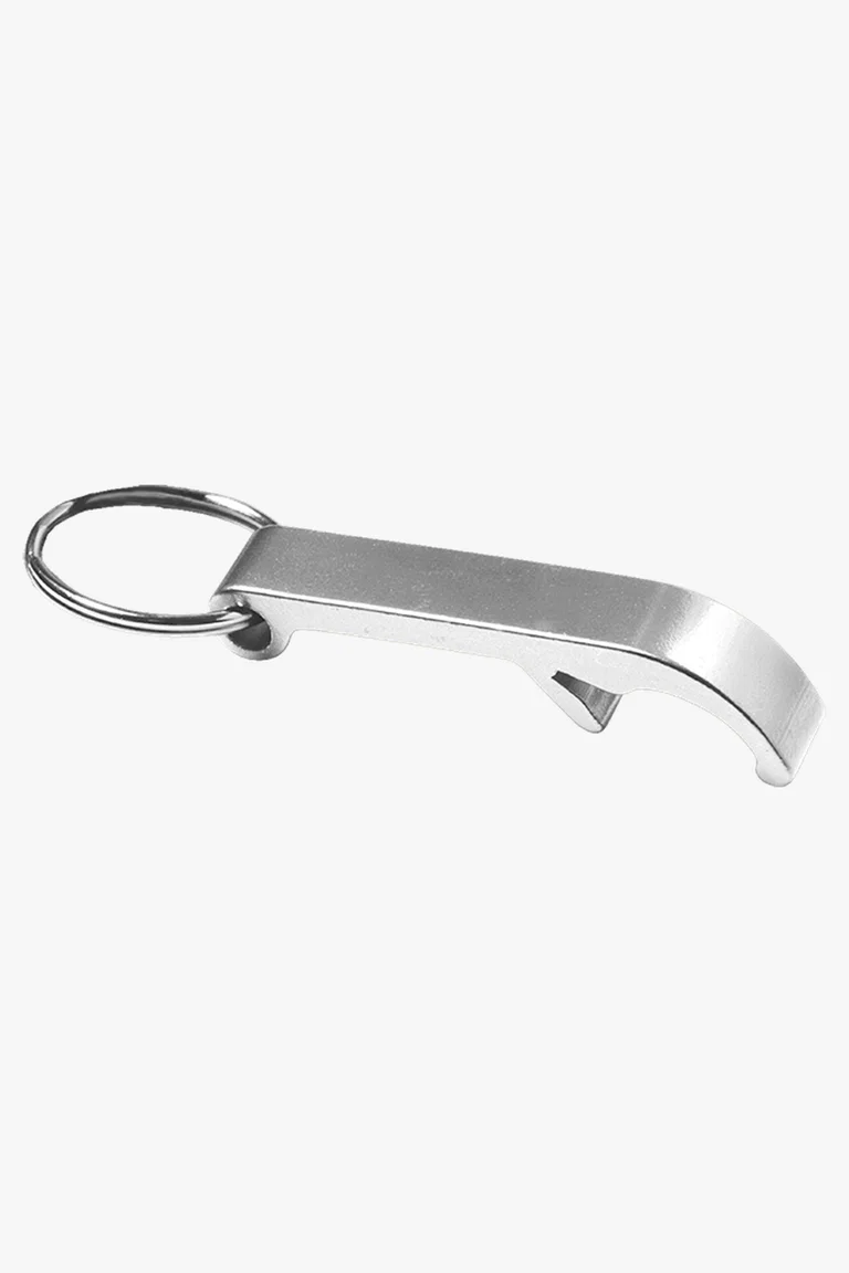 C63s Metal Bottle Opener Keychain — Silver