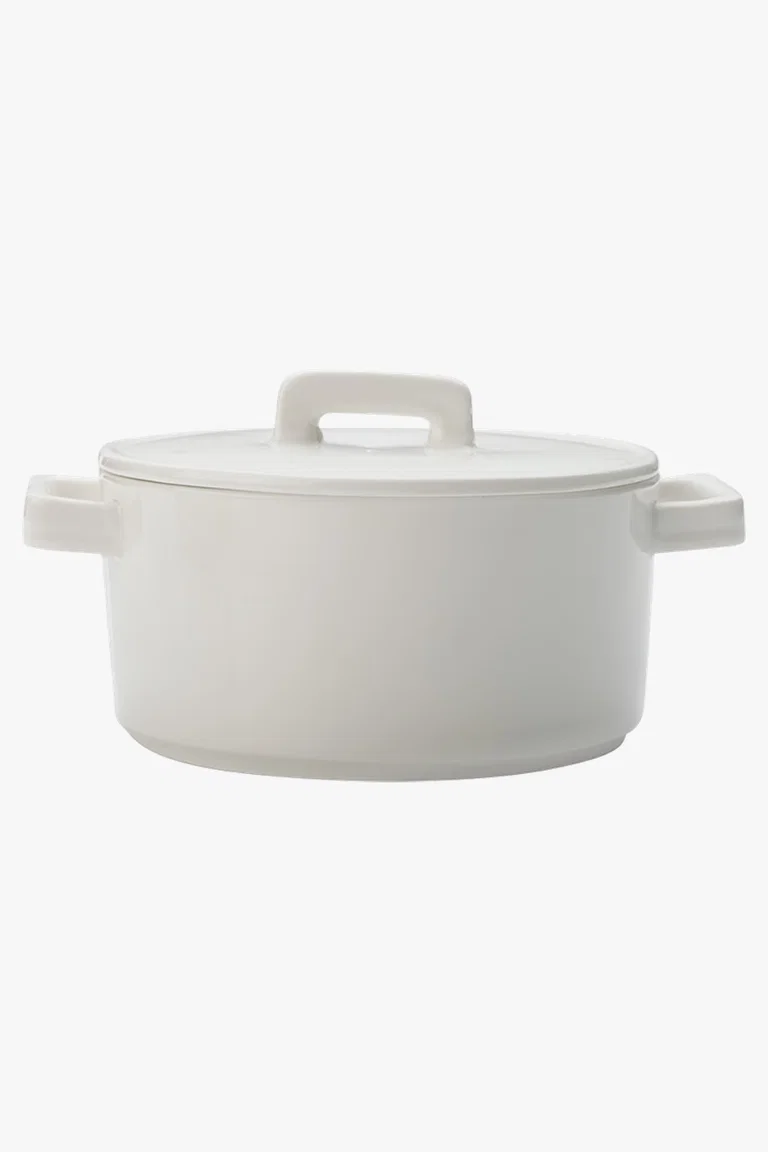 C63s Epicurious Round Casserole — White