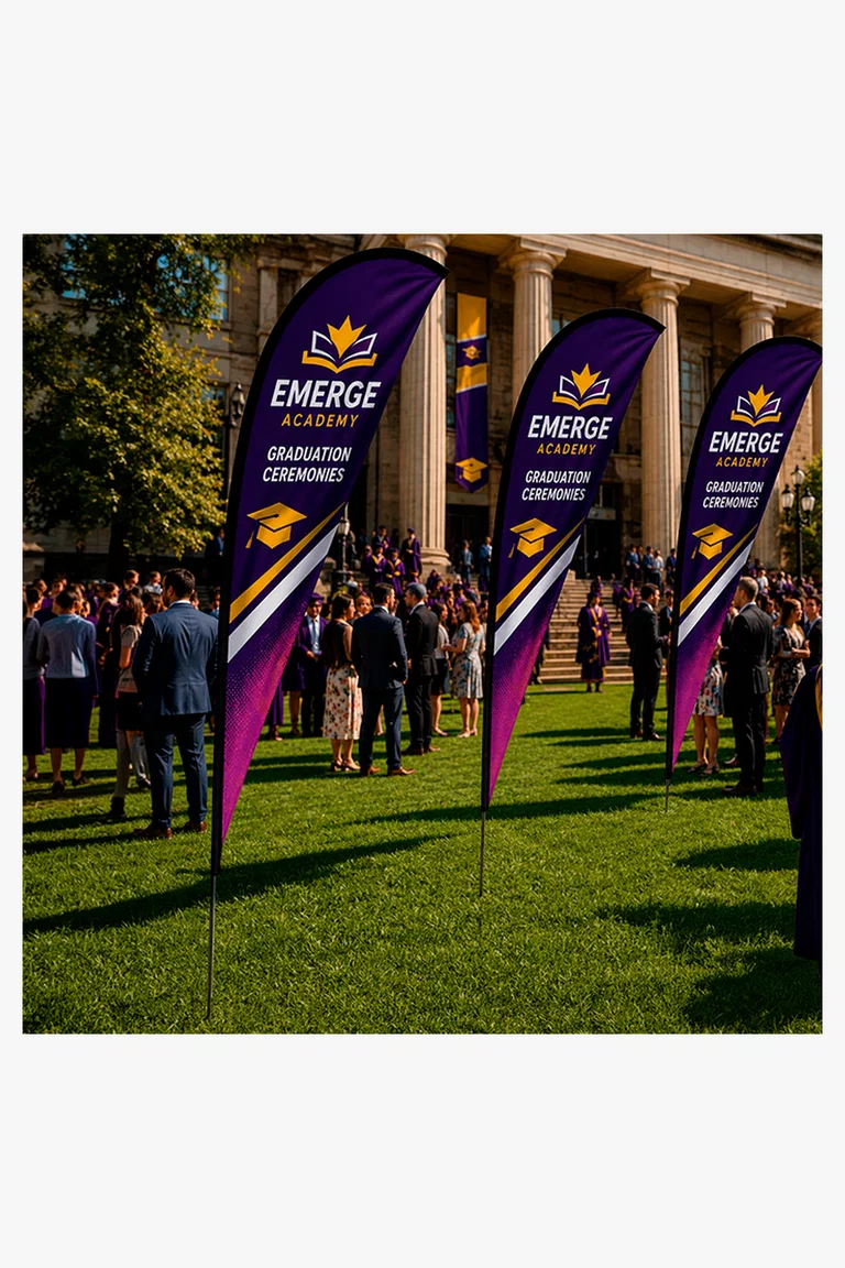 C63s Harp Banners Econo Double Sided Digital — Standard