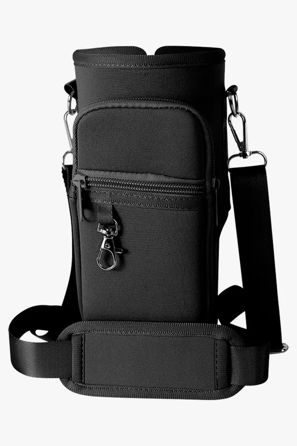C63s Travel Cup Crossbody Carrier — Black
