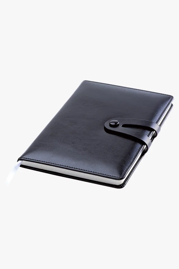 C63s Exclusive Double Strap Design Notebook — Black