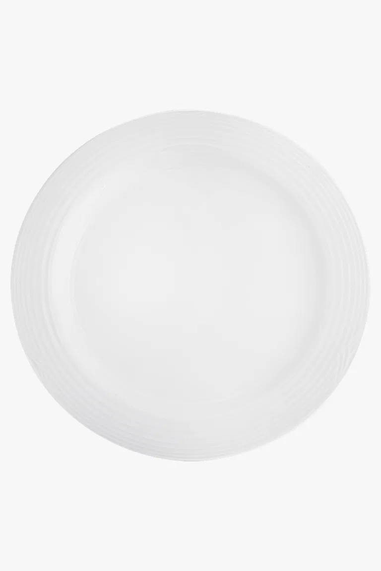 C63s Arctic White Dinner Plate — White
