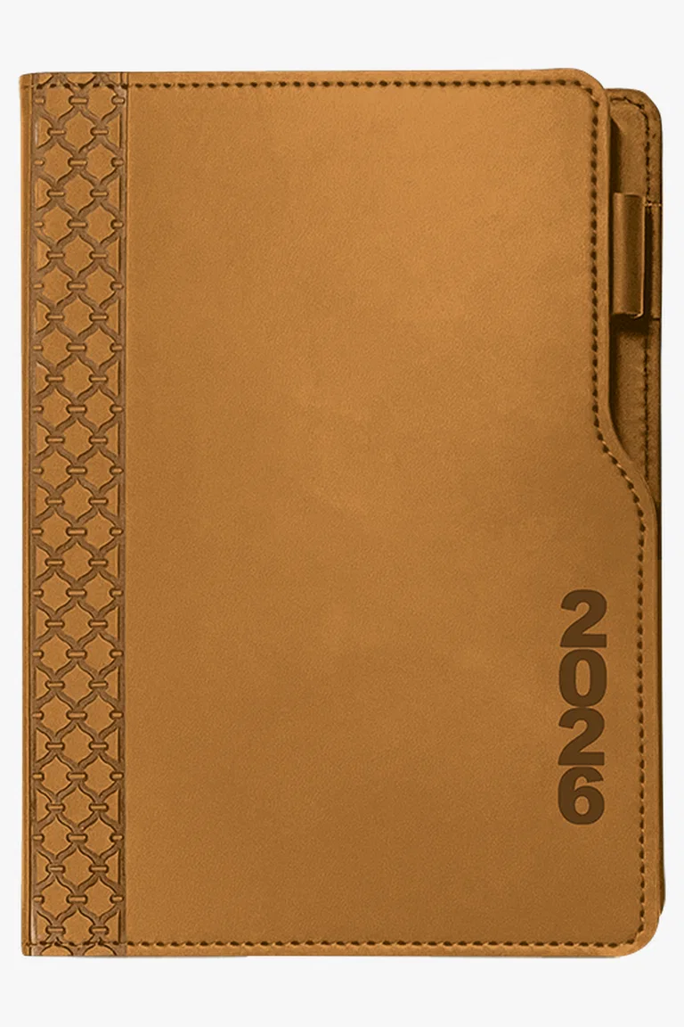 C63s 2026 Executive Cut Away A5 Diary — Brown