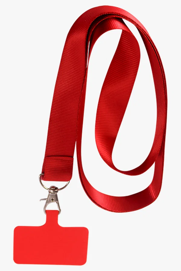 C63s Cellphone Petersham Neck Lanyard — Red