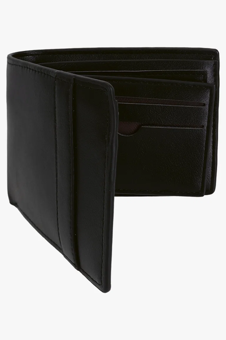 C63s Mens Flip Wallet — Black
