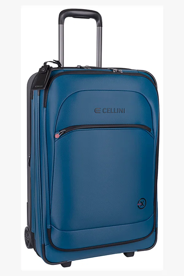 C63s Cellini Pro X Medium 4 Wheel Trolley Case — Blue