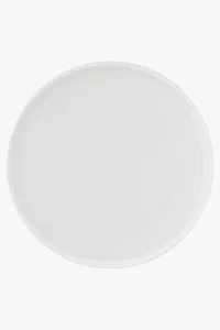 C63s White Basics High Rim Plate — White