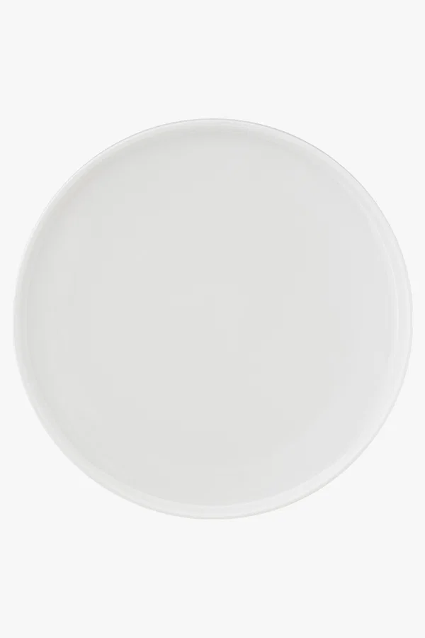 C63s White Basics High Rim Plate — White