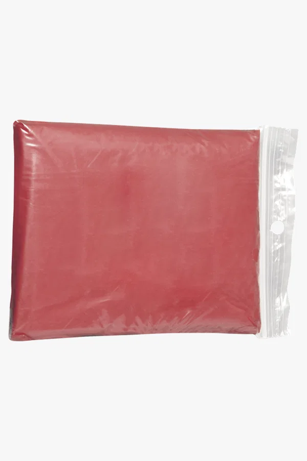 C63s Translucent PVC Poncho — Red