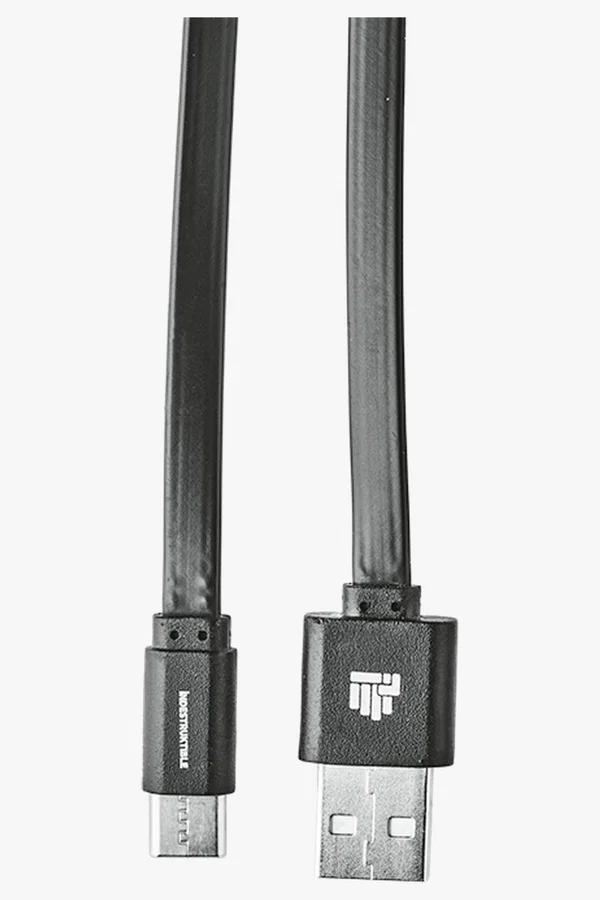 C63s IND 1.2m Flat Type C Charger Cable — Black