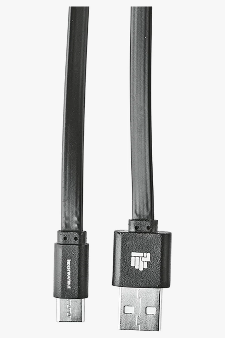 C63s IND 1.2m Flat Type C Charger Cable — Black