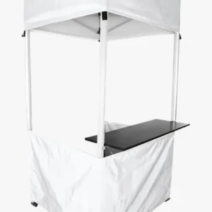 C63s 1x1 Aluminium Kiosk with Shelf — Standard