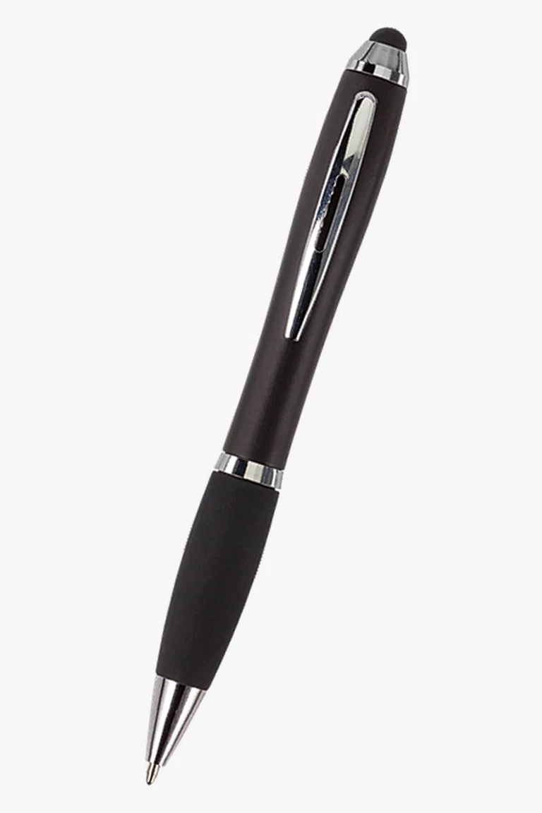 C63s Ballpoint with Rubber Grip and Stylus — Black