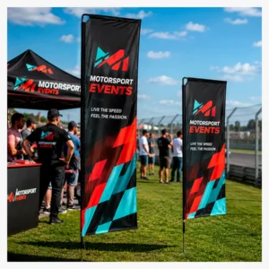 C63s Telescopic Banners Econo Double Sided Digital — Standard