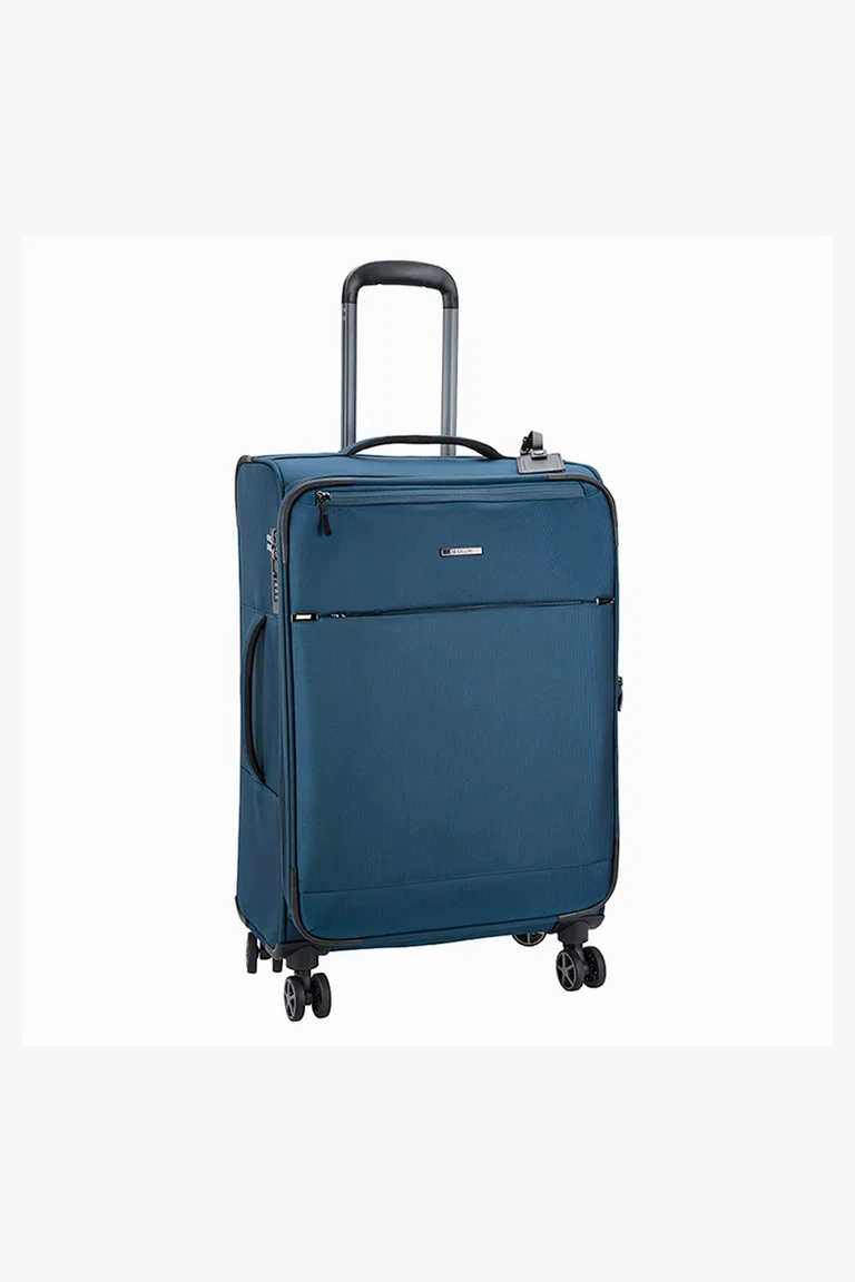 C63s Cellini Smartcase Medium 4 Wheel Trolley Case — Midnight Blue