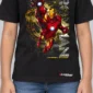 Armoured Hero Kids’ T-Shirt — black hover with front-only print and C63s.com hem logo