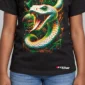Neon Viper Kids’ T-Shirt — black hover with front-only print and C63s.com hem logo