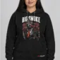 Big Smoke Hoodie on a black garment with embroidered C63s.com logo