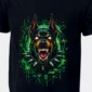 Neon Fang graphic T-shirt — Black shirt-only front view showing the design