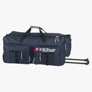 C63s Rolling Travel Duffel — C63s heat press branding preview