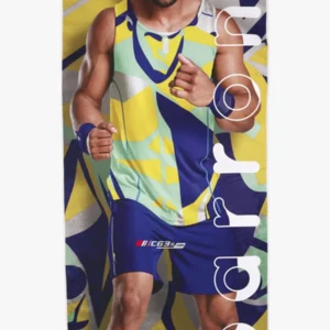 C63s Sublimated Gym Towel — C63s sublimation branding preview