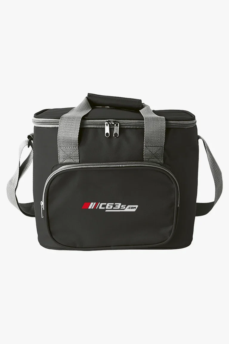 C63s Cooler Bag With Front Pocket — C63s dtf (direct to film) branding preview