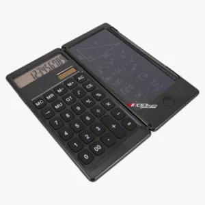 C63s Foldable Calculator With Lcd Writing Pad And Pen — C63s direct digital branding preview