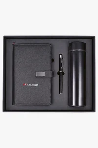 C63s Executive Notebook And Water Bottle Gift Set — C63s pad printing branding preview